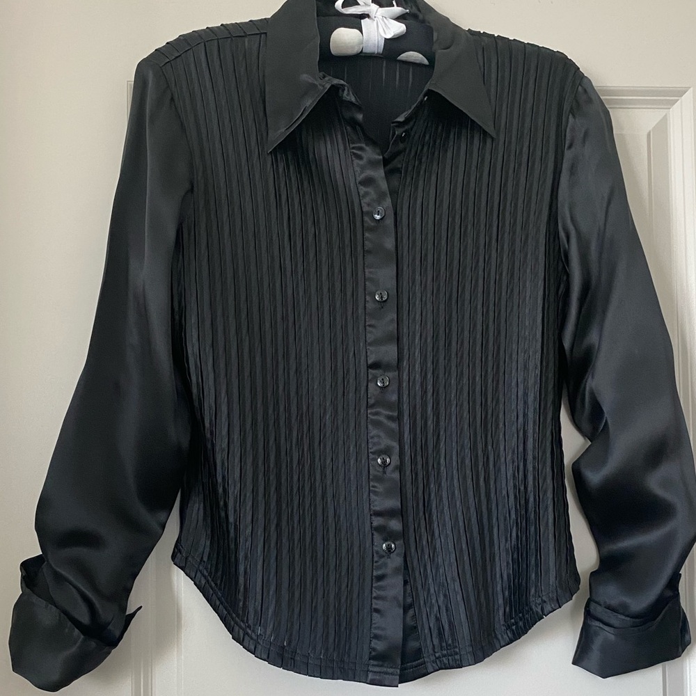 Ravel Black Silk Shirt